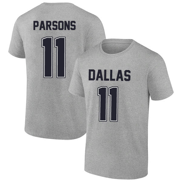 Dallas Parsons 11 Short Sleeve Tshirt Navy/White/Grey Style05092201
