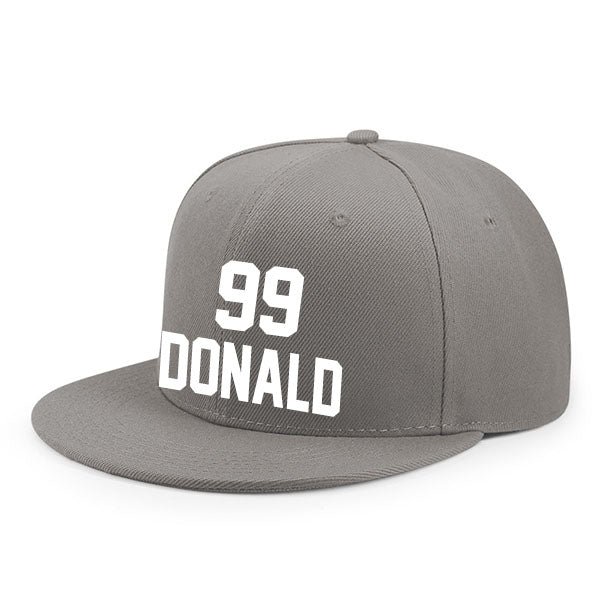Los Angeles Donald 99 Flat Adjustable Baseball Cap Black/Gray/Blue/White Style08092342