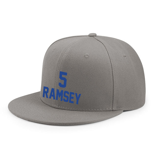 Los Angeles Ramsey 5 Flat Adjustable Baseball Cap Black/Blue/Gray/White Style08092351