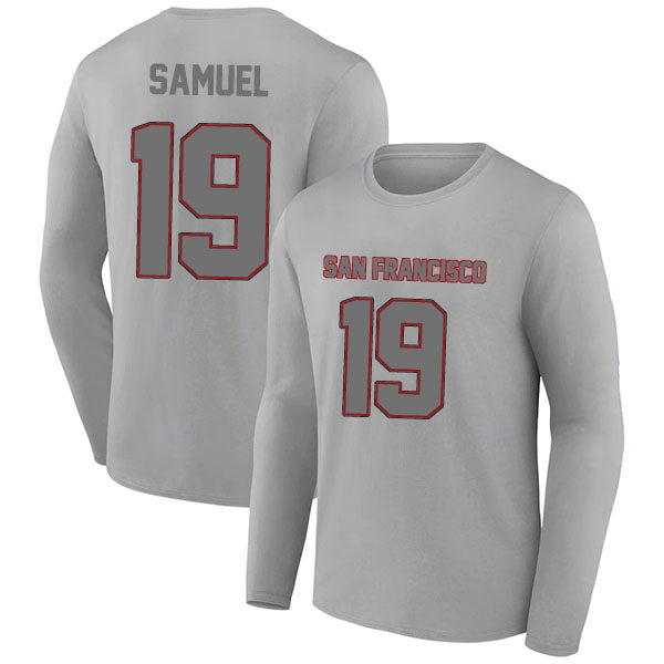 San Francisco Samuel 19 Long Sleeve Tshirt Black/Gray/Red/White Style08092212