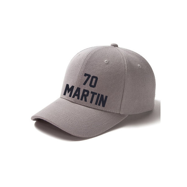 Dallas Martin 70 Curved Adjustable Baseball Cap Black/Gray/Navy/White Style08092398