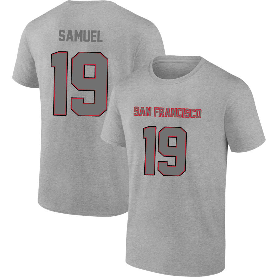 San Francisco Samuel 19 Short Sleeve Tshirt Red/Black/White/Grey Style03092205