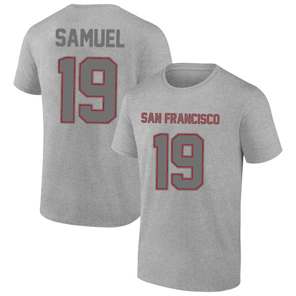 San Francisco Samuel 19 Short Sleeve Tshirt Black/Gray/Red/White Style08092264