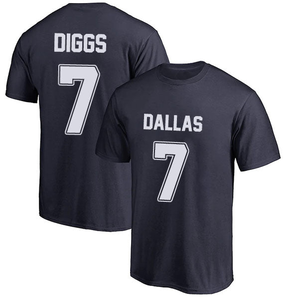 Dallas Diggs 7 Short Sleeve Tshirt Navy/White/Grey Style03092214