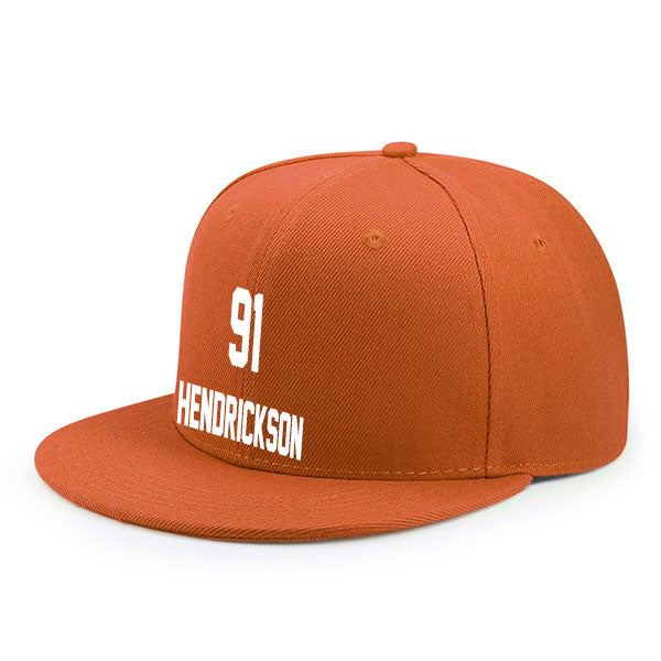 Cincinnati Hendrickson 91 Flat Adjustable Baseball Cap Black/Orange/White Style08092442