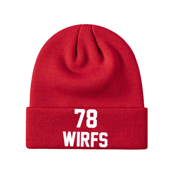 Tampa Bay Wirfs 78 Knit Hat- Black/Red/Gray/White Style08092463