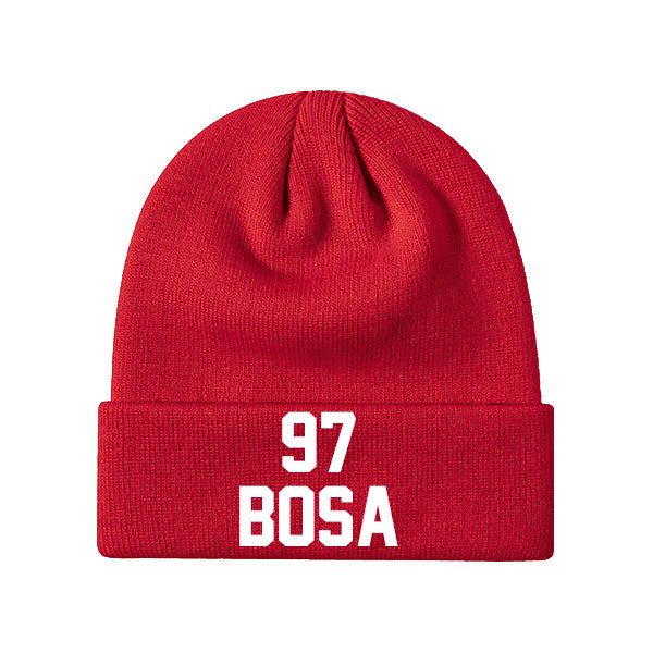 San Francisco Bosa 97 Knit Hat Black/Red/Gray/White Style08092391