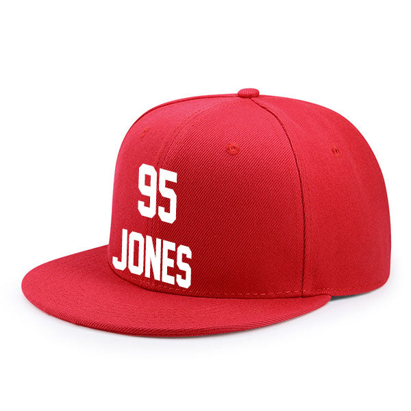 Kansas City Jones 95 Flat Adjustable Baseball Cap Black/Red/White Style08092434