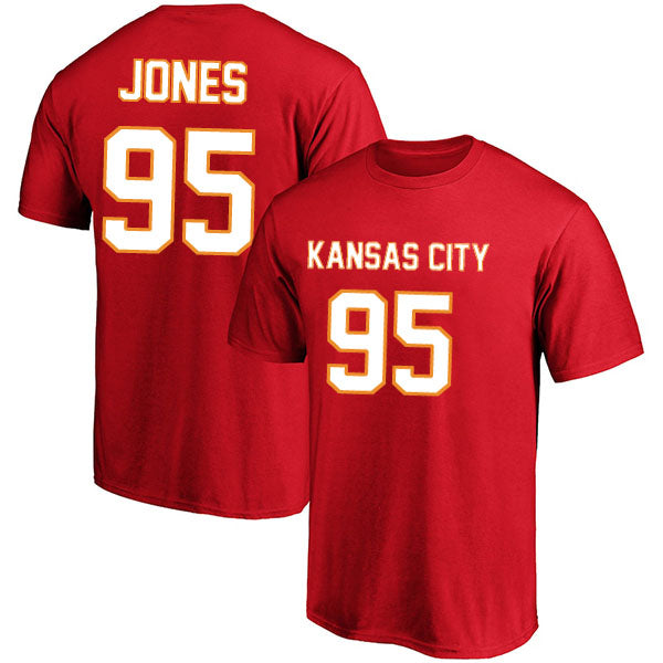 Kansas City Jones 95 Short Sleeve Tshirt Red/White Style08092274