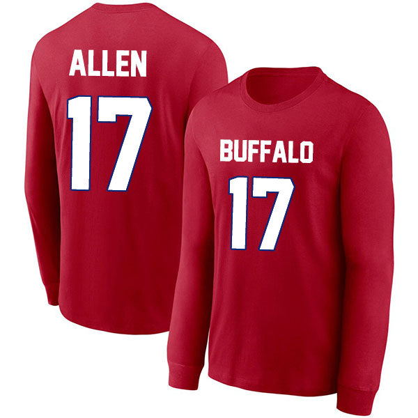 Buffalo Allen 17 Long Sleeve Tshirt Blue/Red/White Style08092233