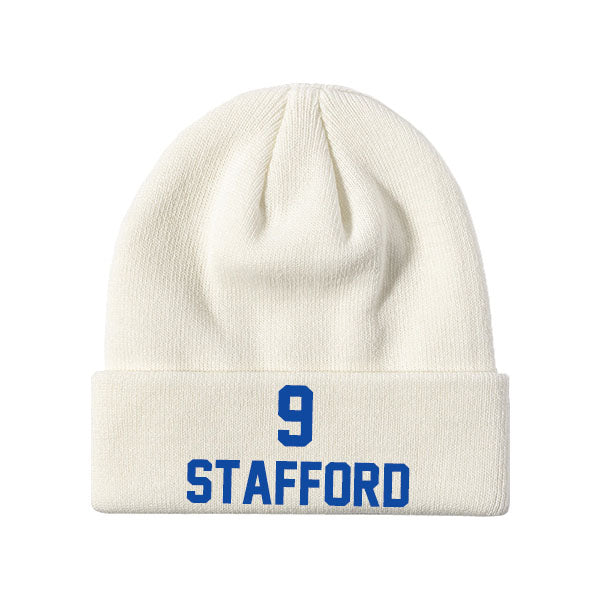 Los Angeles Stafford 9 Knit Hat Black/Blue/White Style08092419