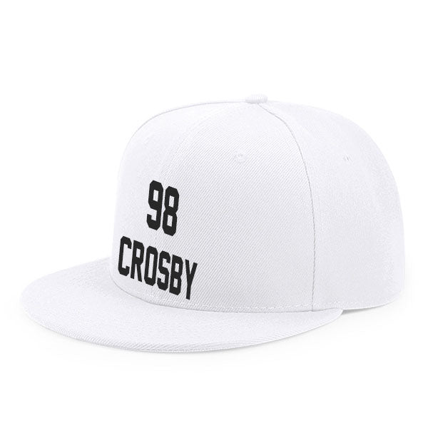 Las Vegas Crosby 98 Flat Adjustable Baseball Cap Black/White Style08092431
