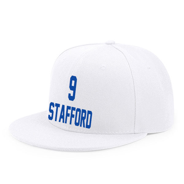 Los Angeles Stafford 9 Flat Adjustable Baseball Cap Black/Blue/White Style08092367