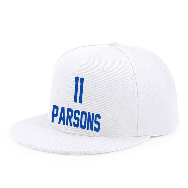 Dallas Parsons 11 Flat Adjustable Baseball Cap Black/Gray/White Style08092355