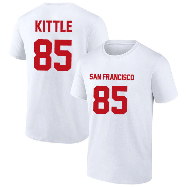 San Francisco Kittle 85 Short Sleeve Tshirt Red/White/Black/Grey Style05092202