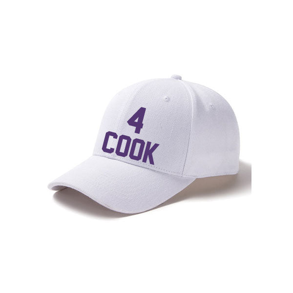 Minnesota Cook 4 Curved Adjustable Baseball Cap Black/Purple/White Style08092478