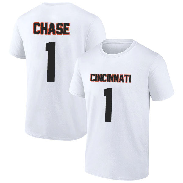 Cincinnati Chase 1 Short Sleeve Tshirt Orange/White/Black Style05092205