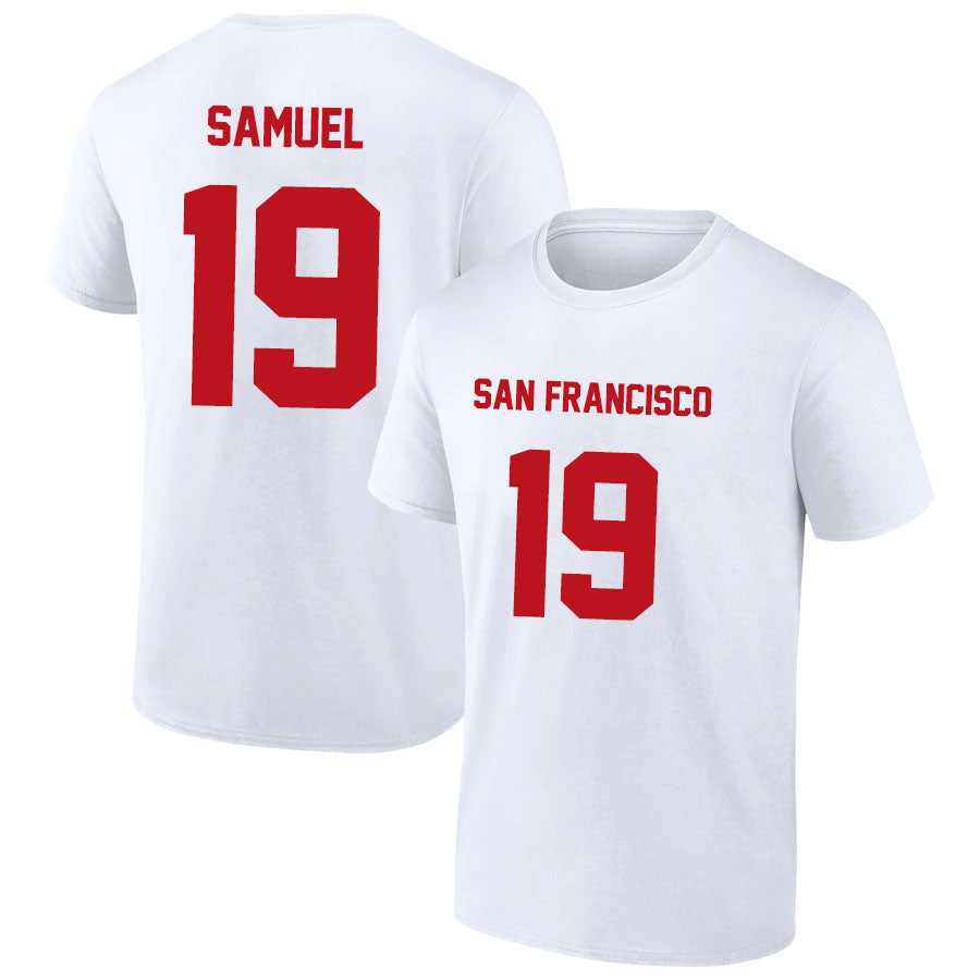 San Francisco Samuel 19 Short Sleeve Tshirt Red/Black/White/Grey Style03092205
