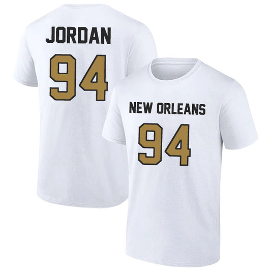 New Orleans Jordan 94 Short Sleeve Tshirt Black/White Style08092277