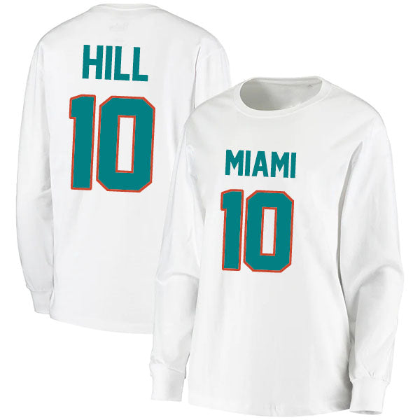 Miami Hill 10 Long Sleeve Tshirt Aqua/White Style08092220