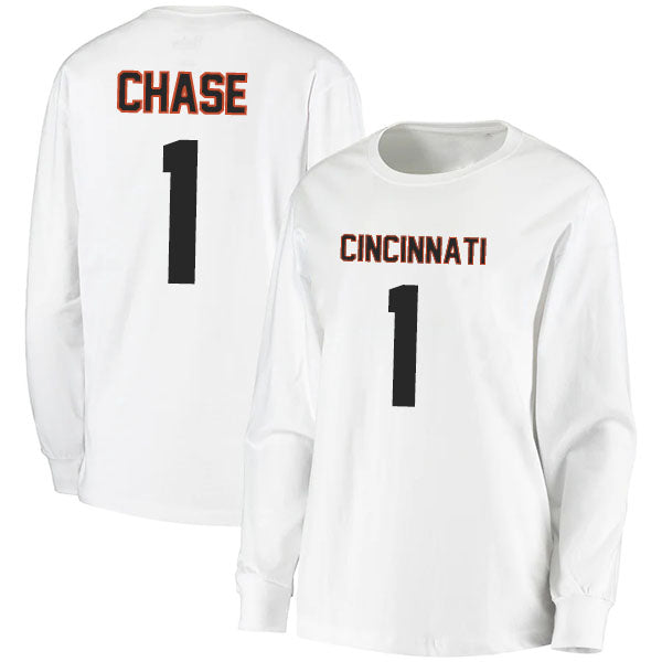 Cincinnati Chase 1 Long Sleeve Tshirt Black/Orange/White Style08092219