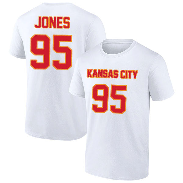 Kansas City Jones 95 Short Sleeve Tshirt Red/White Style08092274