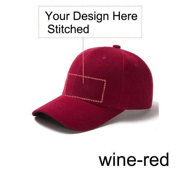 Customized Stitched Curved Adjustable Baseball Cap